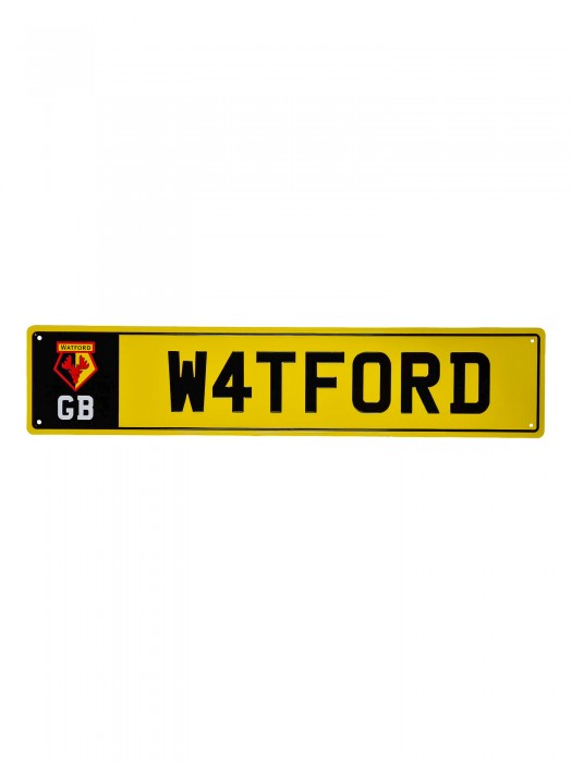 NUMBER PLATE SIGN