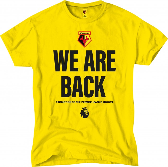 ADULT YELLOW WE ARE BACK TEE