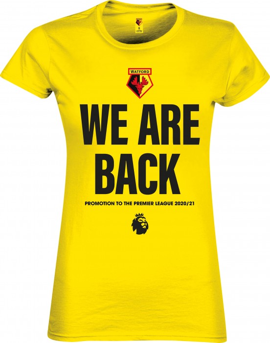 WOMENS YELLOW WE ARE BACK TEE