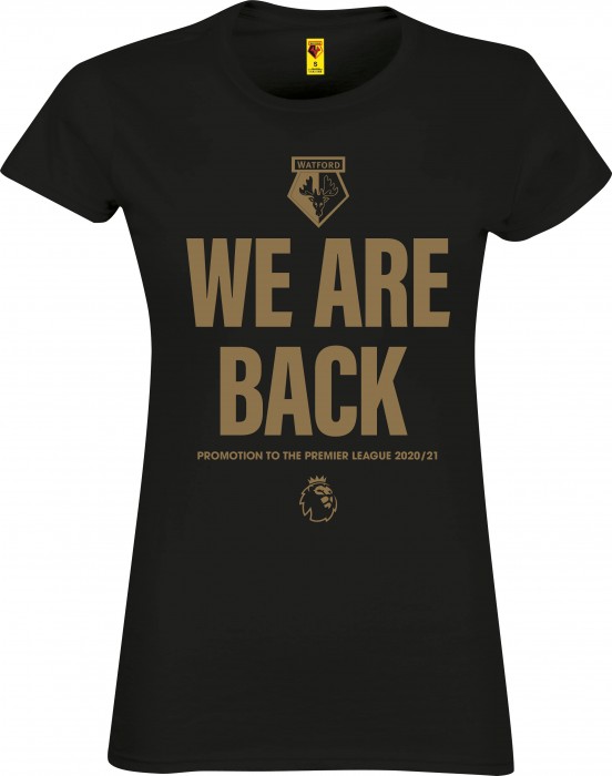 WOMENS BLACK WE ARE BACK TEE