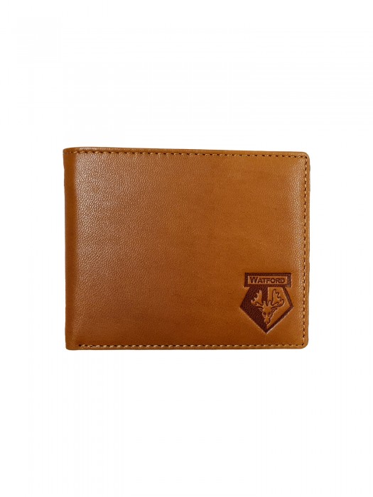 TAN LEATHER CARD WALLET