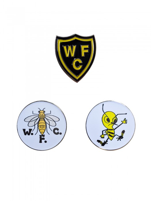 3 PACK ENAMEL BADGES