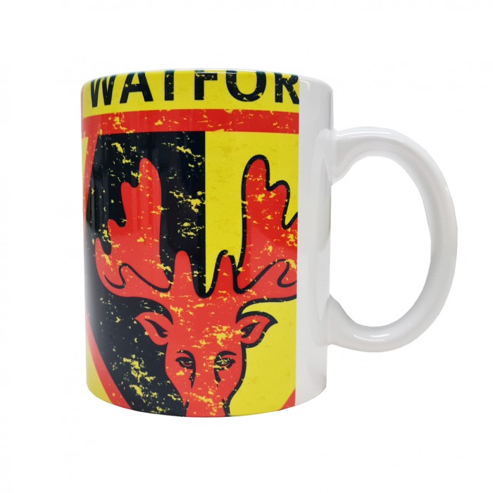 DISTRESSED CREST MUG