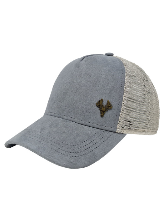 Suede trucker hat top