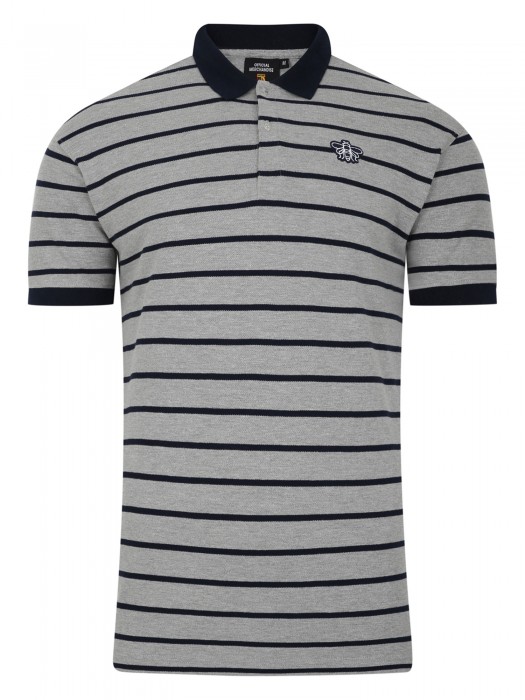 ADULT HORNET STRIPE PIQUE POLO