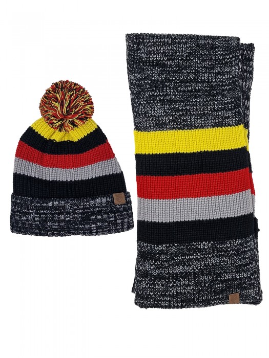 ADULTS CHUNKY BEANIE, SCARF SET