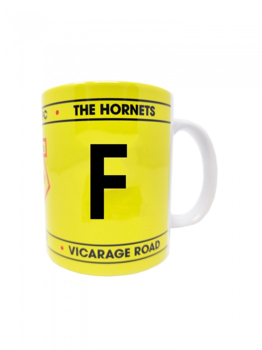 INITIAL MUG LETTER F