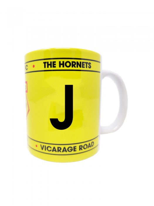 INITIAL MUG LETTER J
