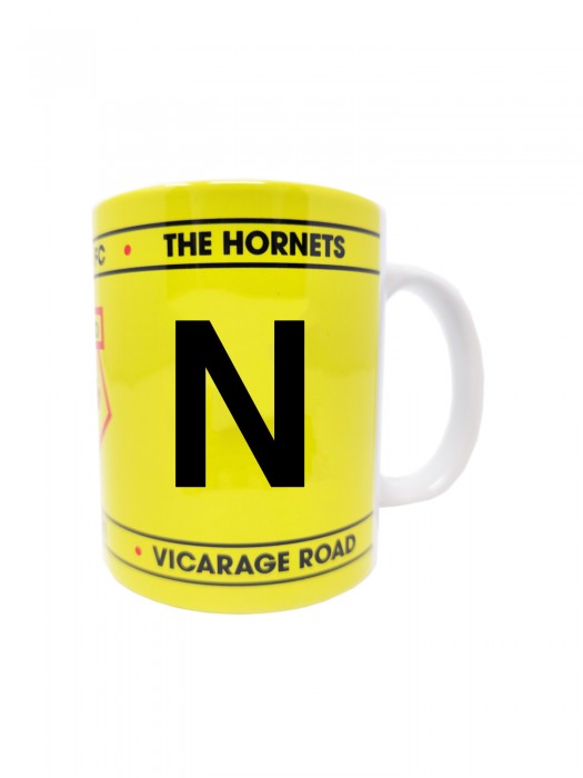 INITIAL MUG LETTER N
