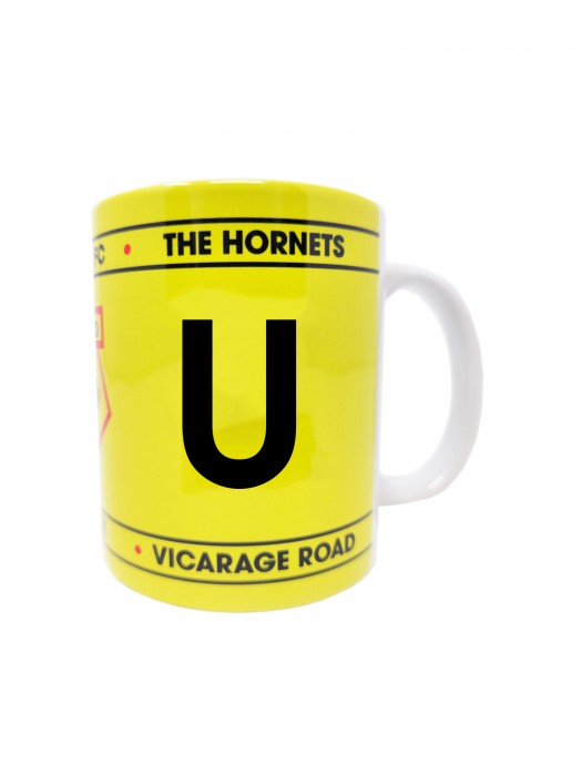 INITIAL MUG LETTER U