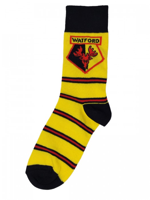 YELLOW RETRO STRIPE SOCKS