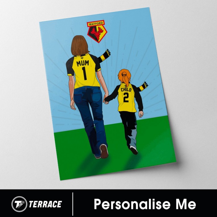PERSONALISED HAND IN HAND MUM PRINT