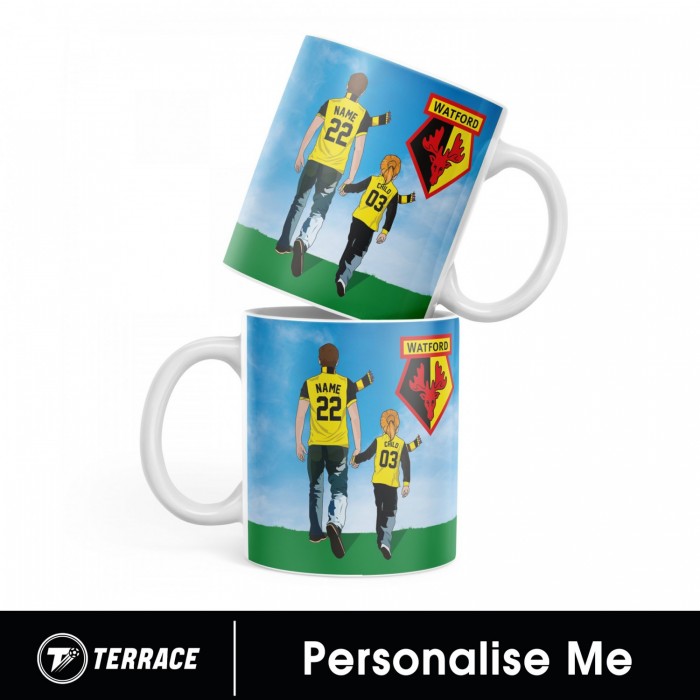 PERSONALISED HAND IN HAND DAD MUG PERSONALISED HAND IN HAND DAD MUG