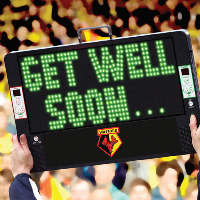 GET WELL SOON SCOREBOARD CARD