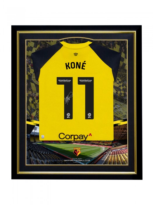 2023/24 KONE SIGNED FRAMED HOME SHIRT