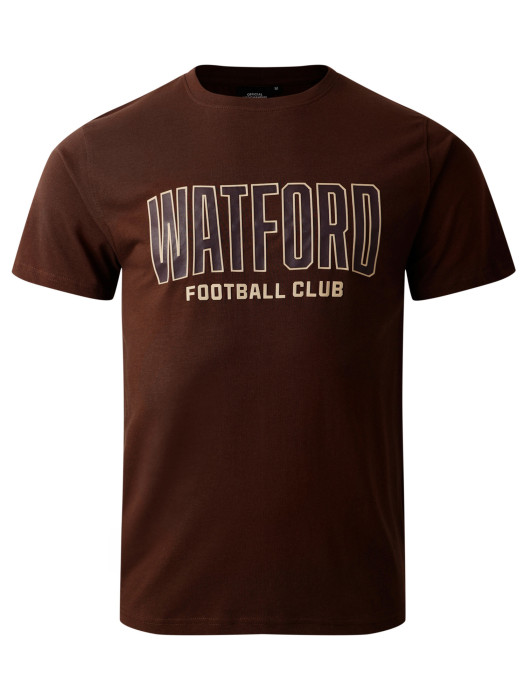 ADULT BROWN CORDUROY PRINT TEE