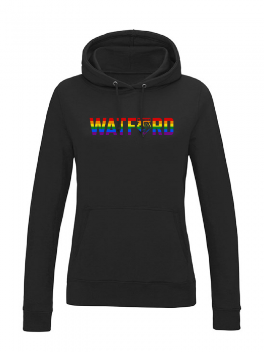 WOMENS PRIDE BLACK HOODIE