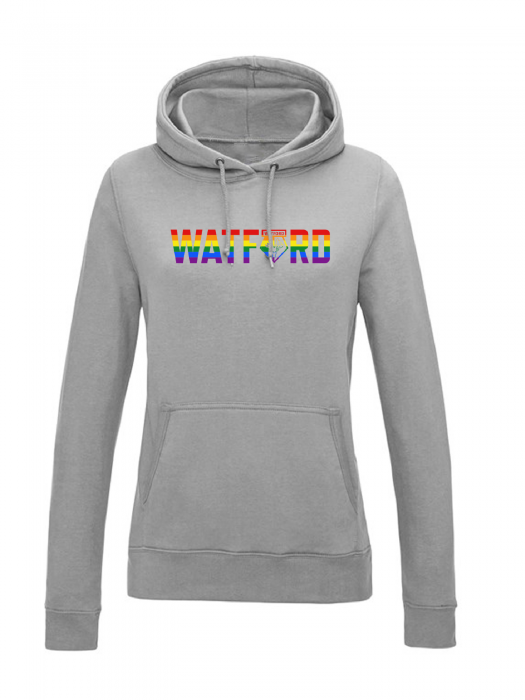 WOMENS PRIDE GREY HOODIE WOMENS PRIDE GREY HOODIE