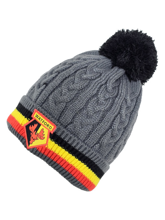 STRIPE CABLE BEANIE