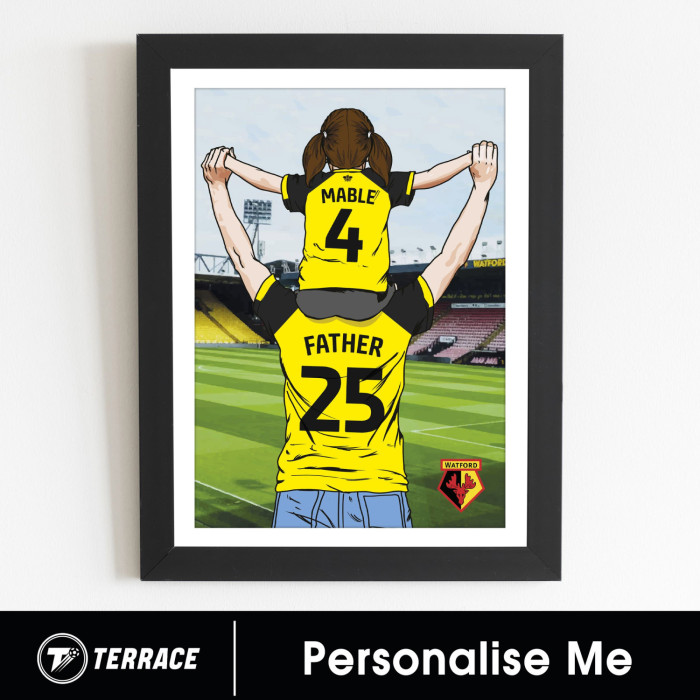 PERSONALISED FATHER DAUGHTER PRINT