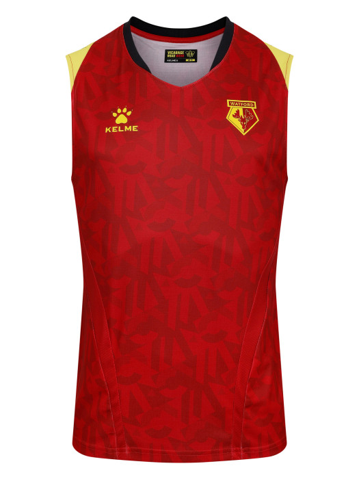 24/25 ADULT SLEEVELESS RED TRAINING JERSEY