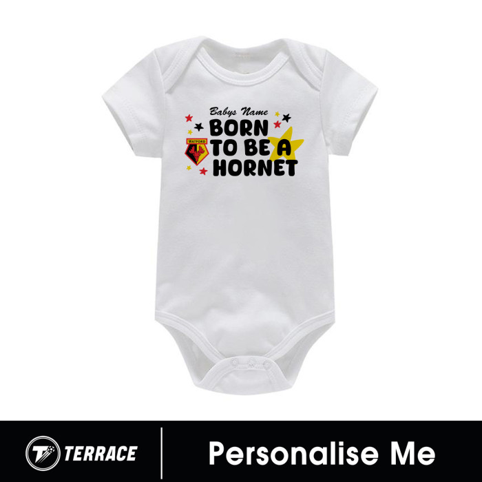 WATFORD FC PERSONALISED UNISEX BABY VEST