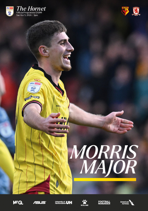 2024/25 WATFORD V MIDDLESBROUGH PROGRAMME