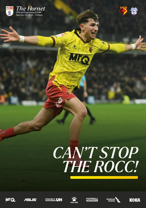 2024/25 WATFORD V CARDIFF CITY PROGRAMME