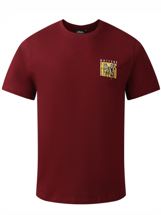 ADULT EMBROIDERED HORNETS TEE