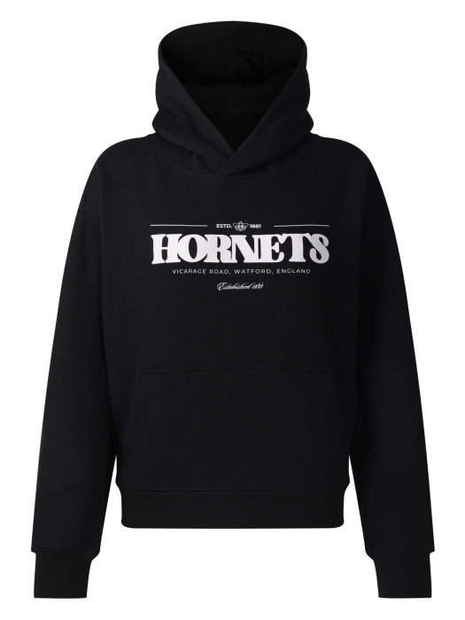 WOMENS LOGO BLACK HOODIE