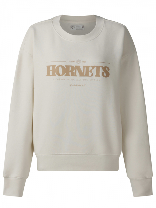 WOMENS LOGO ECRU SWEAT