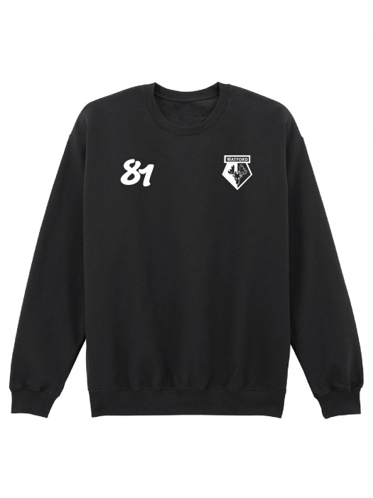 MENS 81 CREST BLACK SWEAT