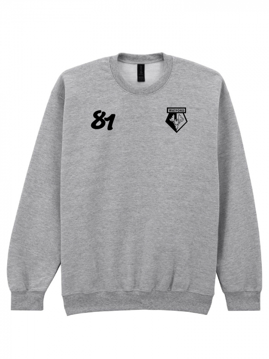MENS 81 CREST GREY SWEAT