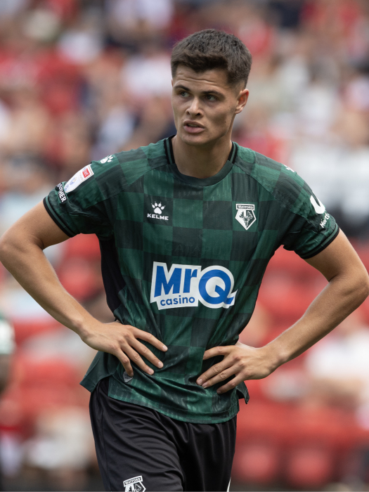 KJERRUMGAARD MATCH WORN AWAY SHIRT V CHARLTON