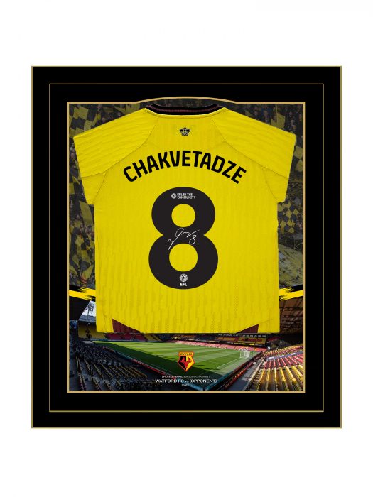 2024/25 CHAKVETADZE SIGNED FRAMED HOME SHIRT 2024/25 CHAKVETADZE SIGNED FRAMED HOME SHIRT