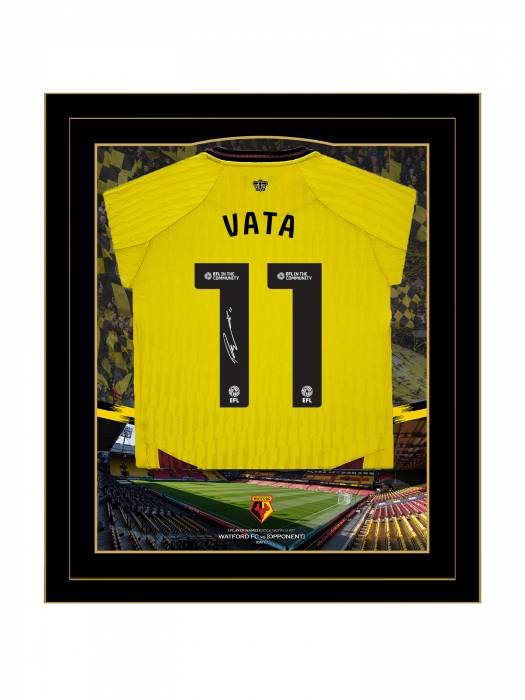 2024/25 VATA SIGNED FRAMED HOME SHIRT 2024/25 VATA SIGNED FRAMED HOME SHIRT
