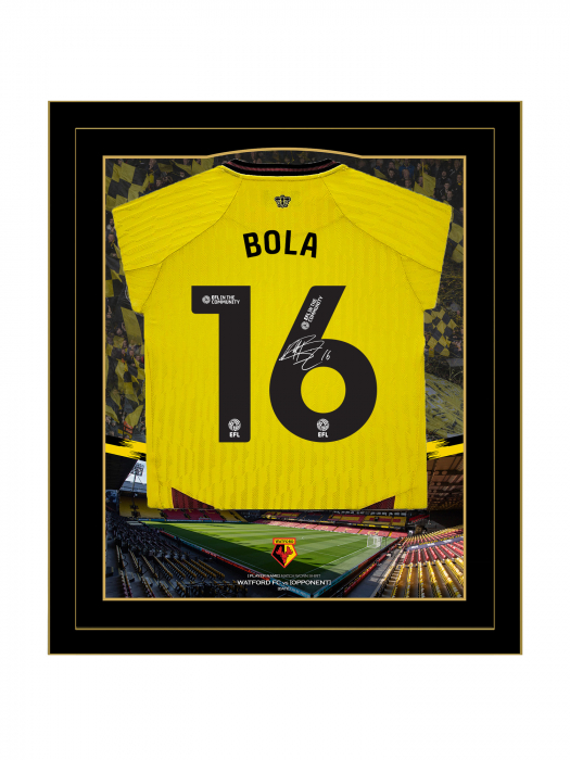 2024/25 BOLA SIGNED FRAMED HOME SHIRT 2024/25 BOLA SIGNED FRAMED HOME SHIRT