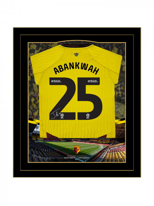 2024/25 ABANKWAH SIGNED FRAMED HOME SHIRT 2024/25 ABANKWAH SIGNED FRAMED HOME SHIRT