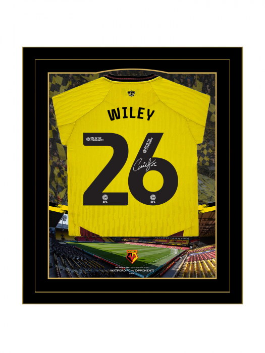 2024/25 WILEY SIGNED FRAMED HOME SHIRT 2024/25 WILEY SIGNED FRAMED HOME SHIRT