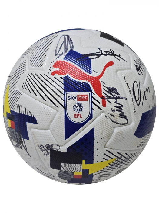 MATCH USED EFL 25/26 SQUAD SIGNED FOOTBALL