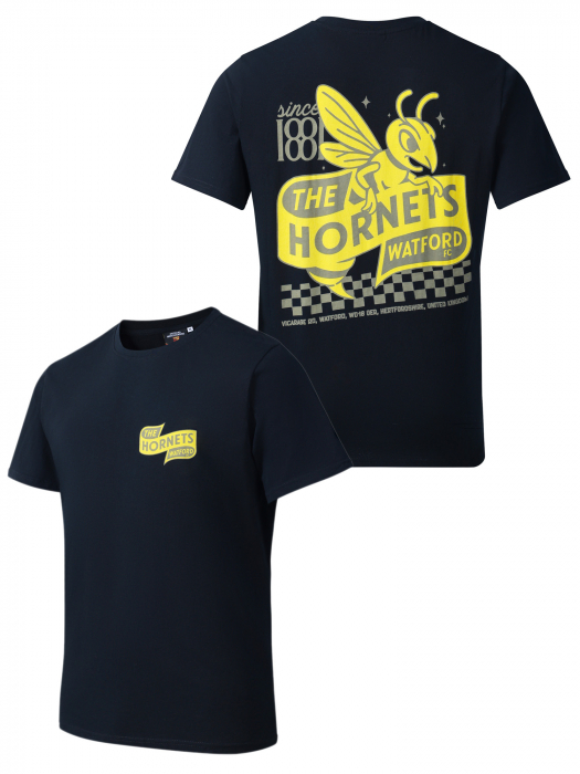ADULTS CHEQUERED BACK PRINT TEE