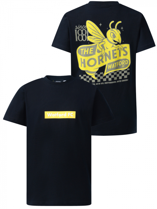 JUNIOR CHEQUERED BACK PRINT TEE
