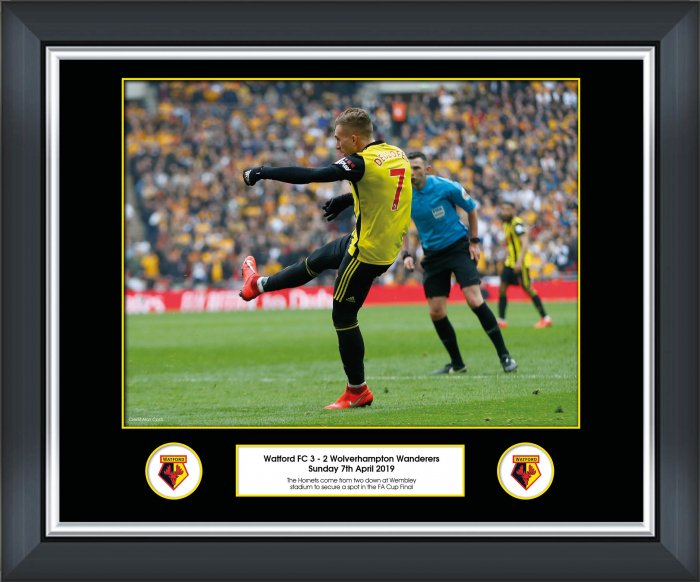 WFC MOMENTS FRAMED PRINT 20 x 16 DEULOFEU FA CUP