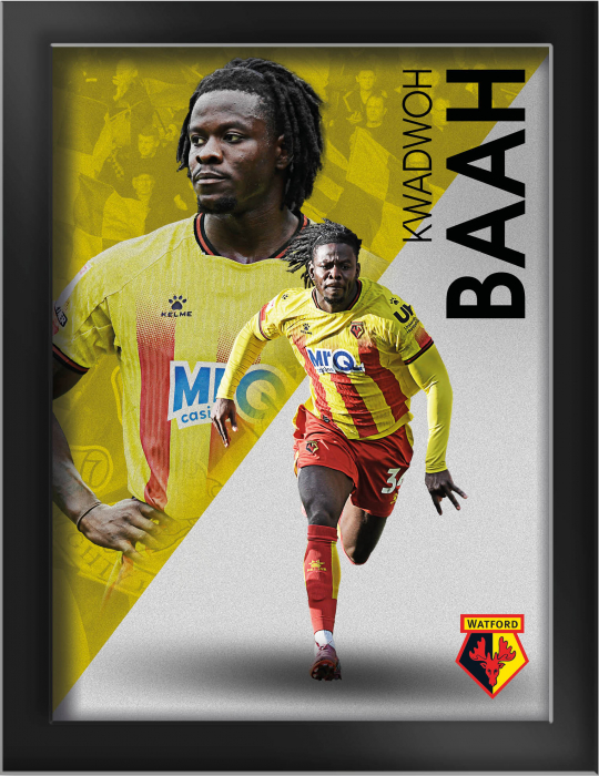 KWADWO BAAH FRAMED PRINT 8 X 6 KWADWO BAAH FRAMED PRINT 8 X 6
