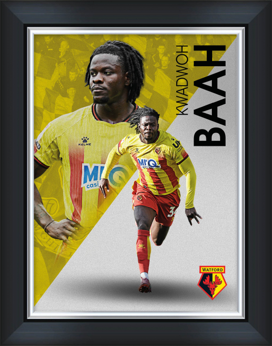 KWADWO BAAH FRAMED PRINT 16 X 12 KWADWO BAAH FRAMED PRINT 16 X 12
