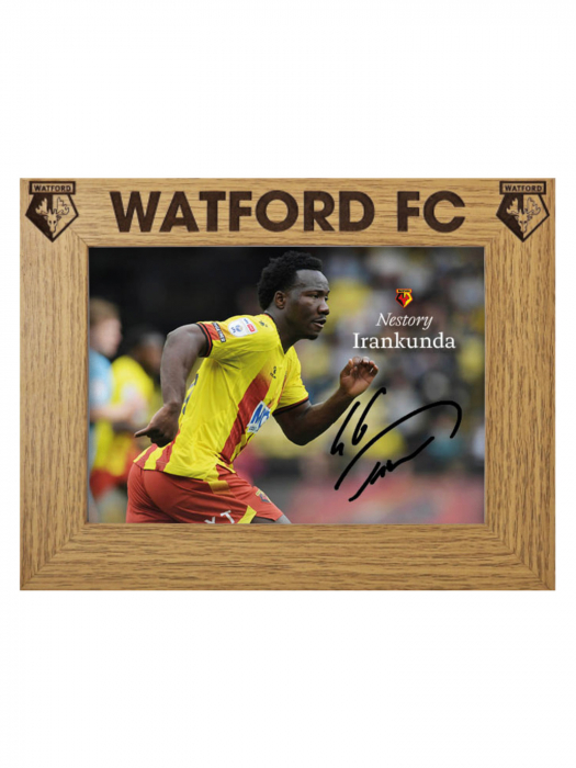 25/26 NESTORY IRANKUNDA SIGNED BAMBOO PHOTO FRAME