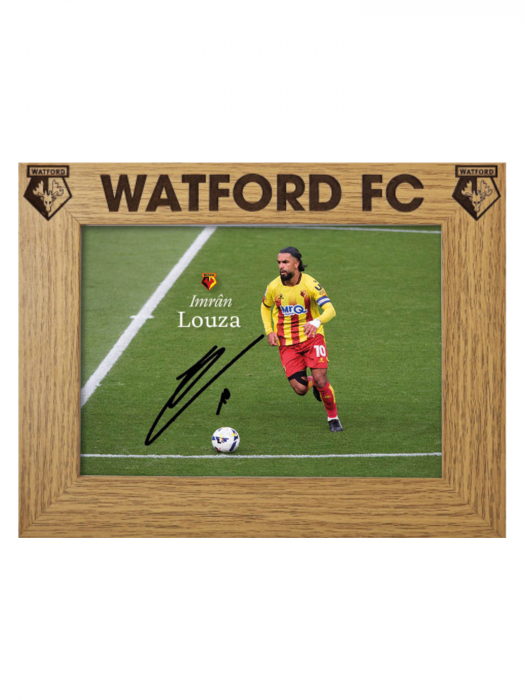 25/26 IMRAN LOUZA SIGNED BAMBOO PHOTO FRAME