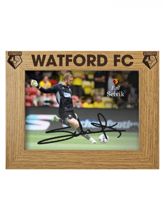 25/26 EGIL SELVIK SIGNED BAMBOO PHOTO FRAME