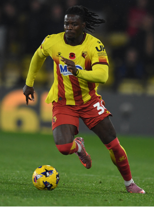 KWADWO BAAH MATCH WORN & SIGNED POPPY SHIRT