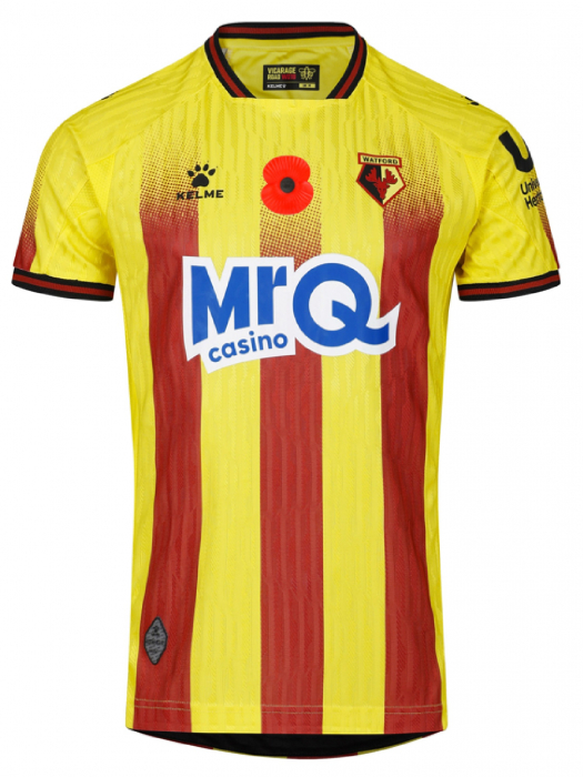 JAMES ABANKWAH MATCH ISSUED & SIGNED POPPY SHIRT